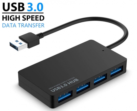 High Speed USB 3.0 HUB 4 Port Splitter